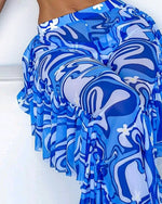 Set de Bikini y Pants Estampado 3pcs