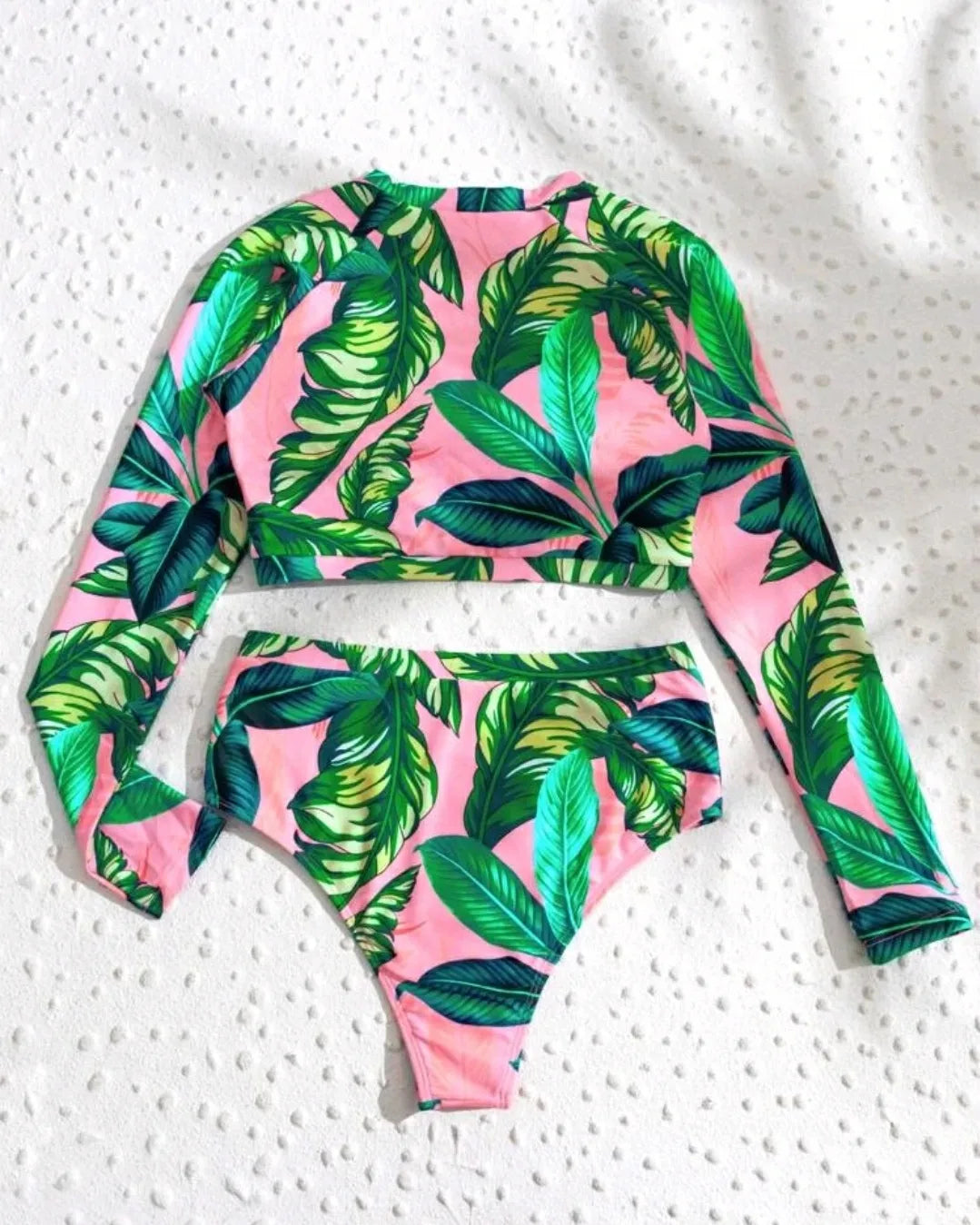 Bikini de Mangas Largas Estampado