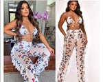 Conjunto de Pantalon y Top Mesh