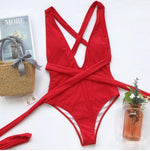 Swimsuit De Amarre en Cruz Lazo Largo
