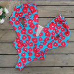 Swimsuit 2021 Mangas Largas Estampado Con Flores