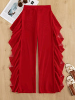 Pants de Playa Transparente en Mesh Engomado