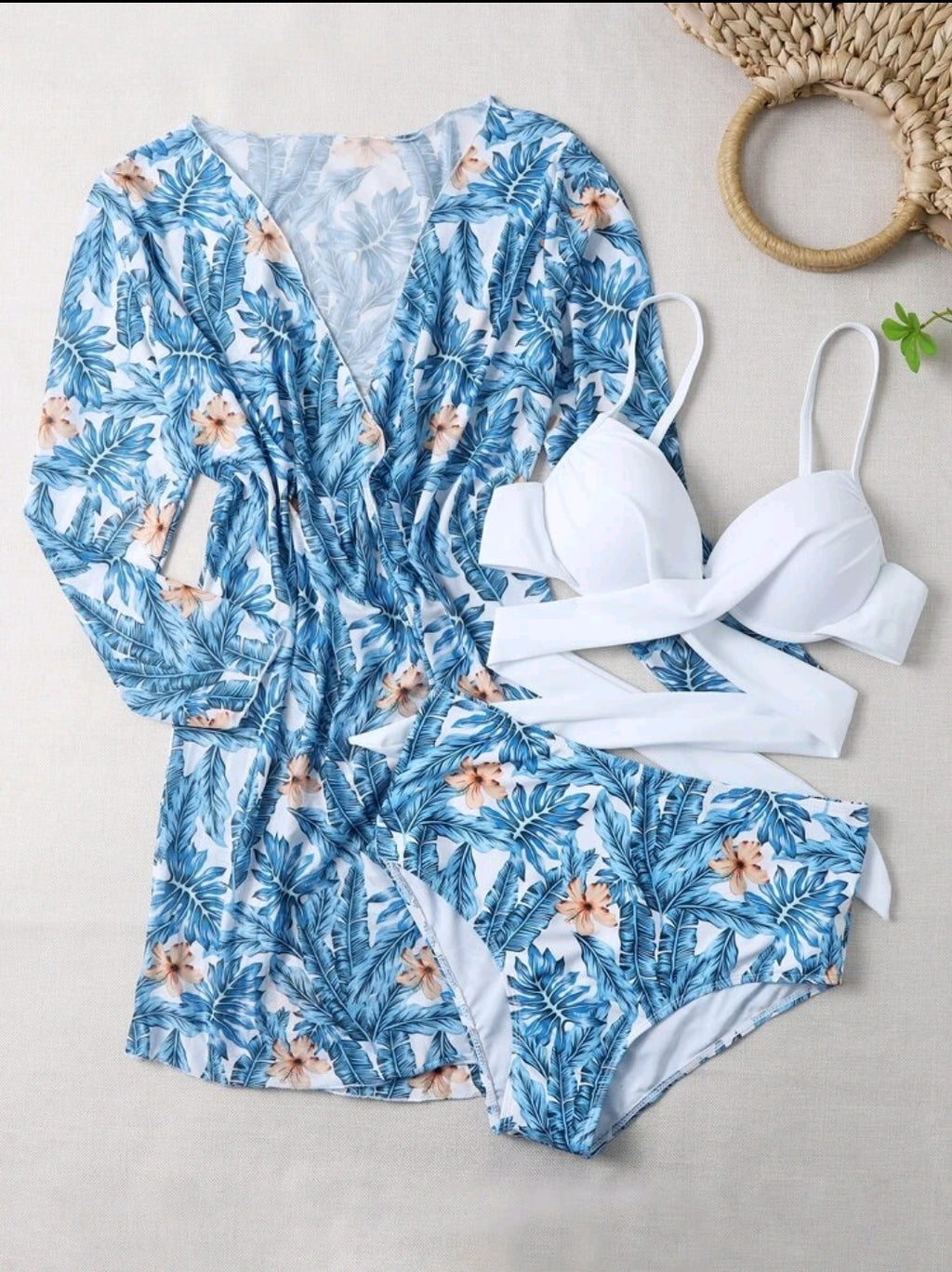 Set de Bikini 3 pcs con Salida de Baño