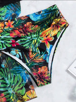 Phoebe | Set de Bikini Tropical Push Up +Salida de baño 3 pcs