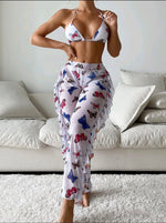Set de Bikini y Pants Mariposas 3pcs