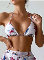 Set de Bikini y Pants Mariposas 3pcs