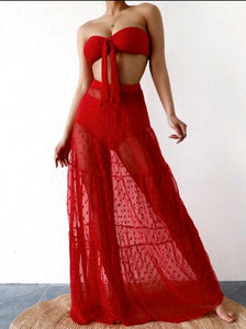 Andreina | Set de Bikini 3 pcs con Falda Cover Up