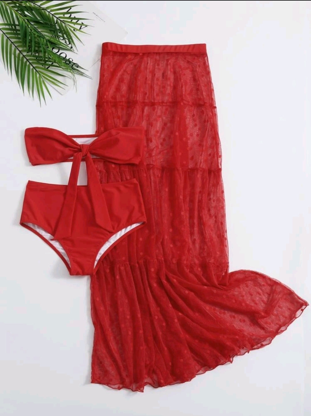 Andreina | Set de Bikini 3 pcs con Falda Cover Up
