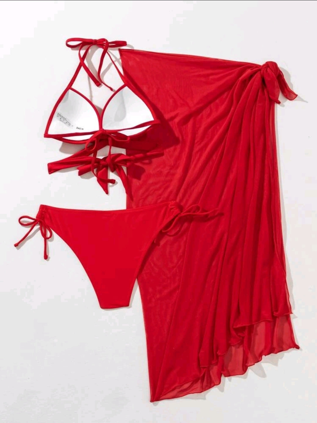 Set de Bikini 3 pcs con Pareo